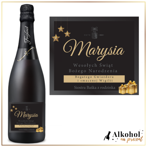 ŚWIĄTECZNE WINO FREIXENET CORDON NEGRO - PREZENT NA BOŻE NARODZENIE