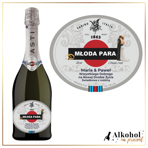 ŚLUBNA MARTINI ASTI - PREZENT DLA PARY MŁODEJ