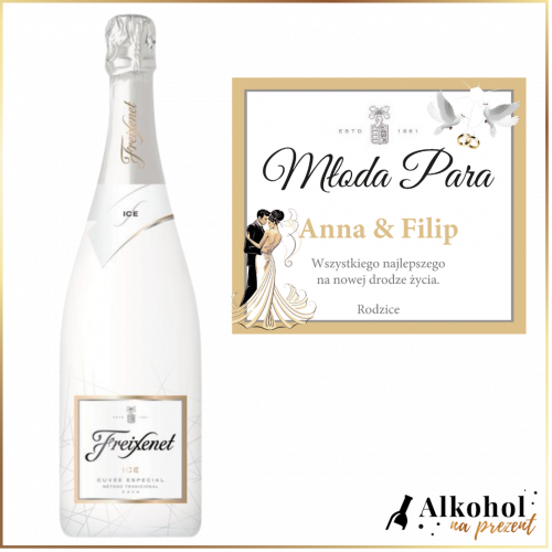 MŁODA PARA FREIXENET ICE- PREZENT NA ŚLUB