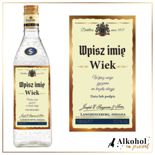 NA KAŻDĄ OKAZJĘ GIN SEAGRAM'S EXTRA DRY - ORYGINALNY PREZENT