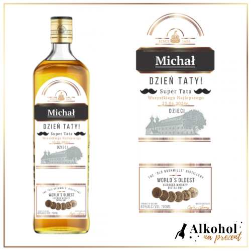 DZIEŃ TATY WHISKEY BUSHMILLS ORIGINAL - PREZENT NA DZIEŃ TATY