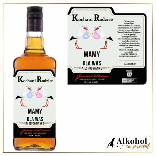 NIESPODZIANKA DLA RODZICÓW JIM BEAM WHITE - PREZENT DLA RODZICÓW