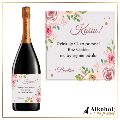 PODZIĘKOWANIA PIWONIE 1,5L MIONETTO D.O.C. TREVISO - PREZENT NA PODZIĘKOWANIA