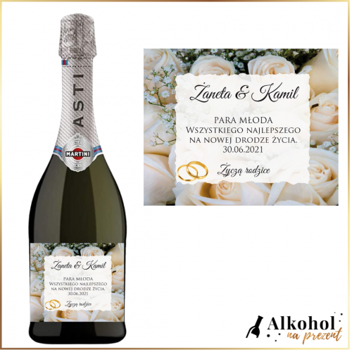 PARA MŁODA BIAŁE RÓŻE MARTINI ASTI