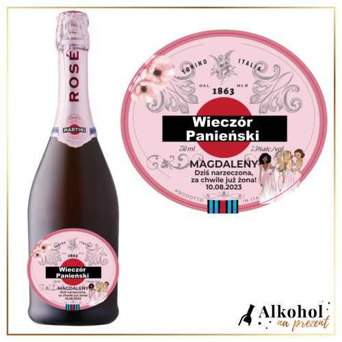 WIECZÓR PANIEŃSKI MARTINI ROSE EXTRA DRY - PREZENT NA WIECZÓR PANIEŃSKI