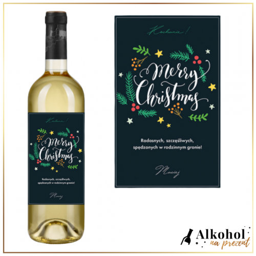 MERRY CHRISTMAS WINO BIAŁE