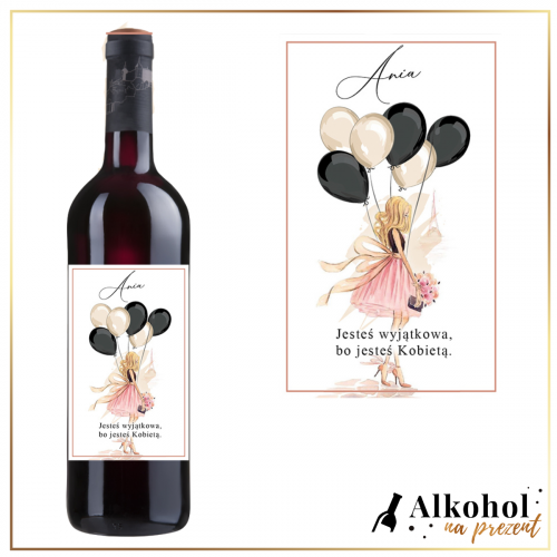 JESTEŚ WYJĄTKOWA WINO CZERWONE