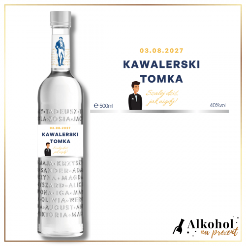 WIECZÓR KAWALERSKI WÓDKA PAN TADEUSZ - PREZENT DLA PRZYSZŁEGO PANA MŁODEGO