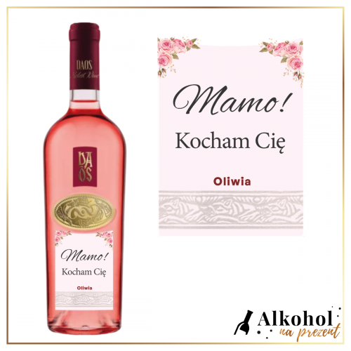 DZIEŃ MAMY WINO DAOS MUSCAT ROSE - PREZENT DLA MAMY