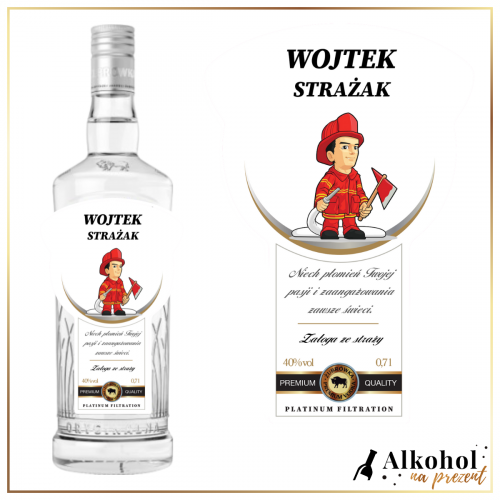 STRAŻAK ŻUBRÓWKA BIAŁA - PREZENT DLA STRAŻAKA