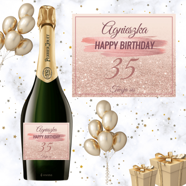 BIRTHDAY GIRL SZAMPAN PERRIER JOUET GRAND BRUT-PREZENTY URODZINOWE