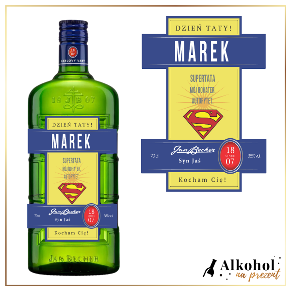 SUPERTATA LIKIER ZIOŁOWY BECHEROVKA - PREZENT NA DZIEŃ TATY