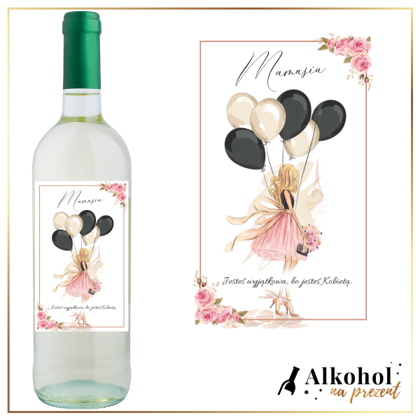 MAMA Z BALONAMI WINO VITORINO BIANCO VINO D'ITALIA