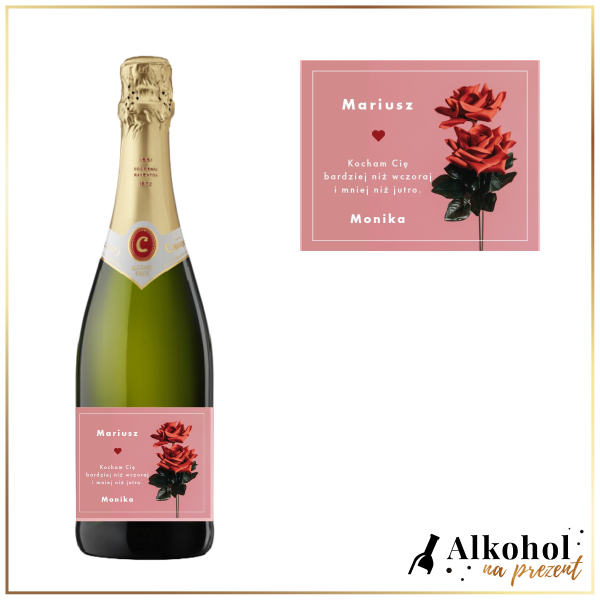 KOCHAM CIĘ BARDZIEJ NIŻ WCZORAJ BEZALKOHOLOWE WINO MUSUJĄCE CODORNIU ZERO