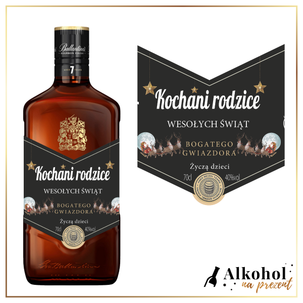 SANIE MIKOŁAJA BALLANTINE'S 7-LETNI - PREZENT NA ŚWIĘTA