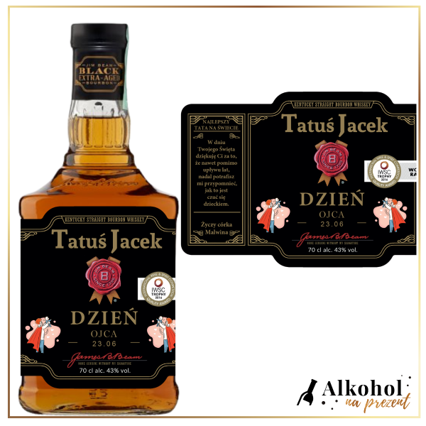 DZIEŃ TATY JIM BEAM BLACK- DOBRE WHISKY NA PREZENT