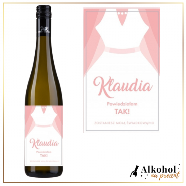 ZOSTANIESZ MOJĄ ŚWIADKOWĄ? WINO ERNST LUDWIG RIESLING