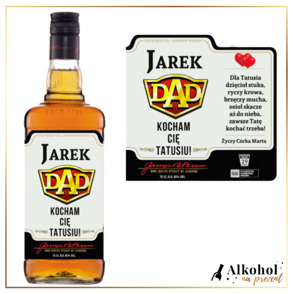 TATUSIU! JIM BEAM WHITE - PREZENT DLA TATY
