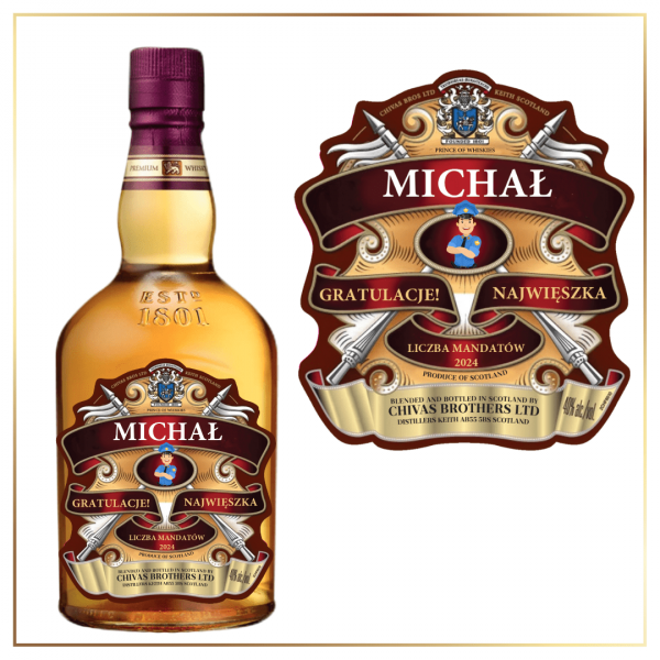 POLICJANT CHIVAS REGAL - PREZENT DLA POLICJANTA