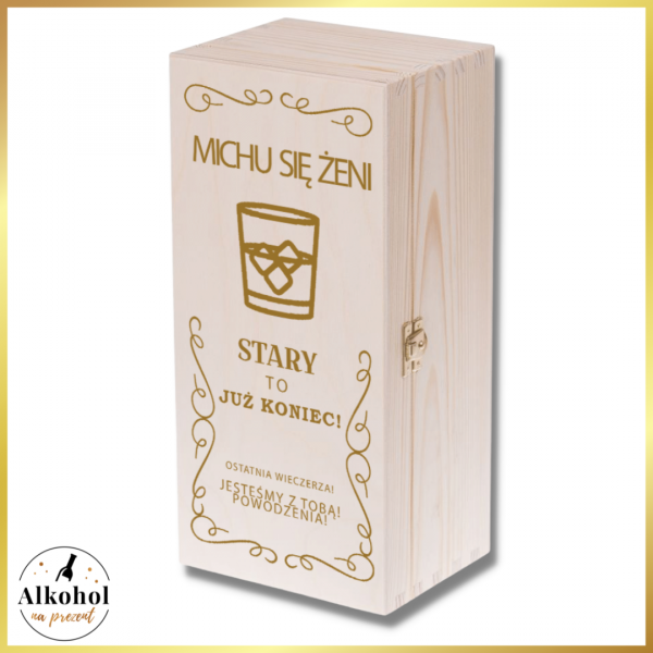 KAWALERSKI SKRZYNKA Z NADRUKIEM - PREZENT NA WIECZÓR KAWALERSKI