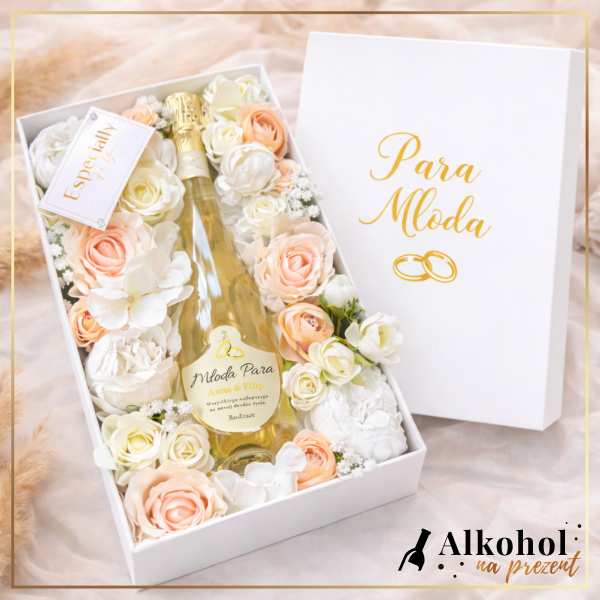 ŚLUBNY FREIXENET BRUT ROYAL FLOWERBOX - PREZENT NA ŚLUB