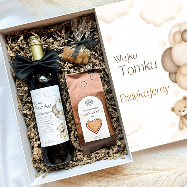 CHRZESTNY ZESTAW NUVIANA CHARDONNAY - PREZENT DLA CHRZESTNEGO