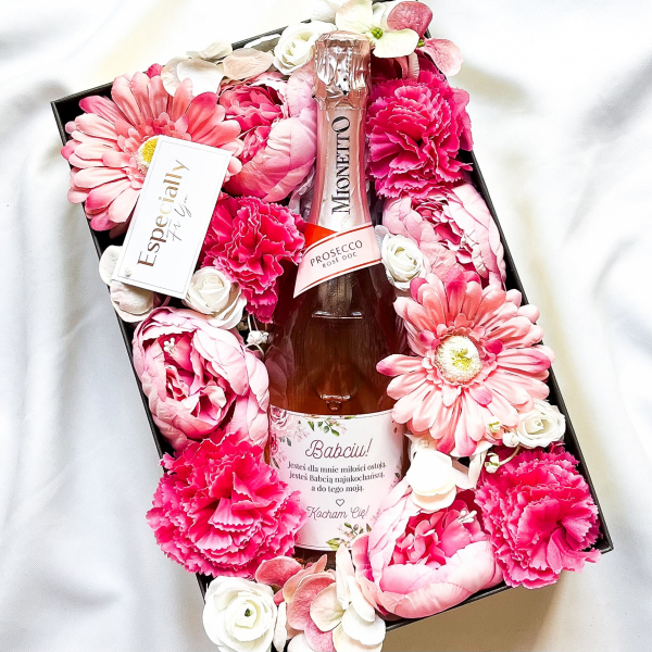 BABCIU MIONETTO ROSE FLOWER BOX -PREZENT DLA BABCI