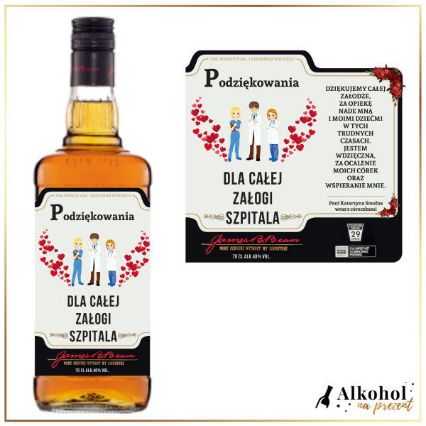 ZAŁOGA SZPITALA JIM BEAM WHITE - PREZENT DLA LEKARZA