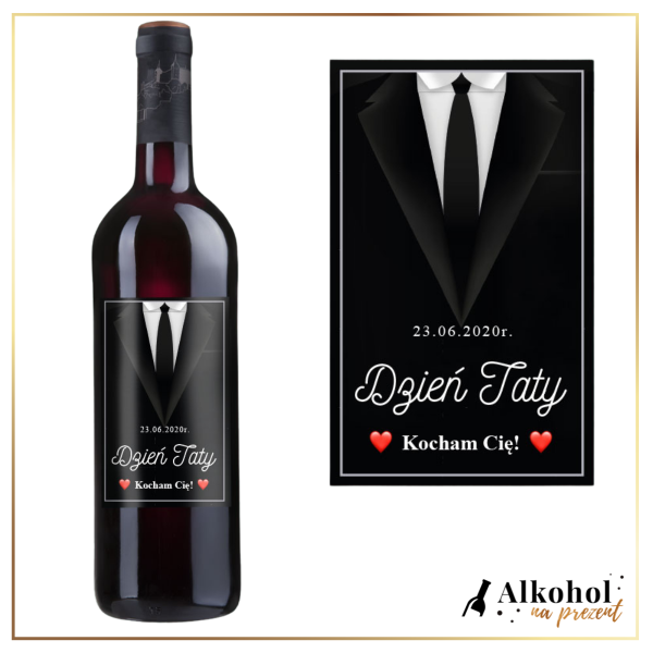 DZIEŃ TATY WINO CZERWONE