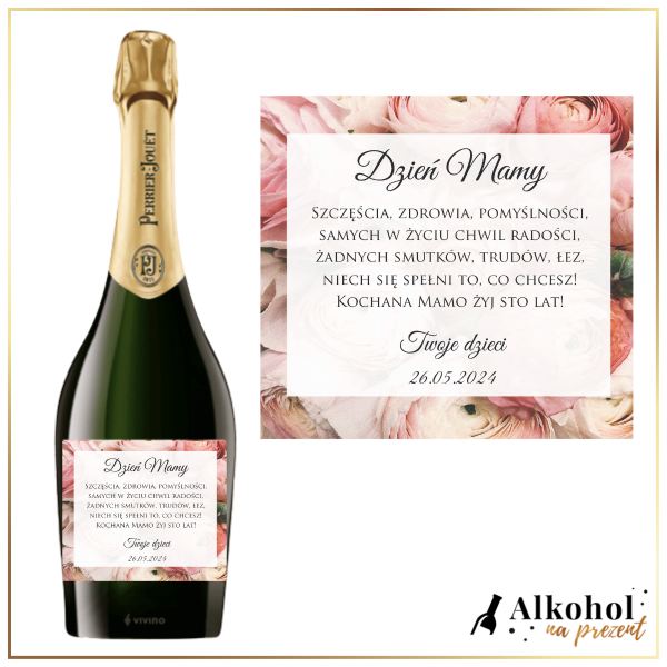 DZIEŃ MAMY PIWONIE SZAMPAN PERRIER JOUET GRAND BRUT