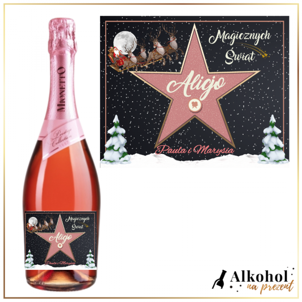 MAGICZNE ŚWIĘTA SANIE MIKOŁAJA MIONETTO ROSE - PREZENT POD CHOINKĘ