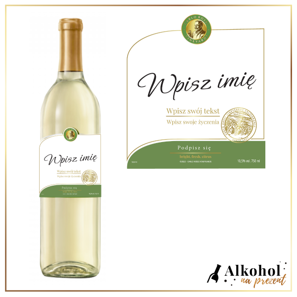 NA KAŻDĄ OKAZJĘ WINO CARLO ROSSI WHITE - PERSONALIZOWANY PREZENT