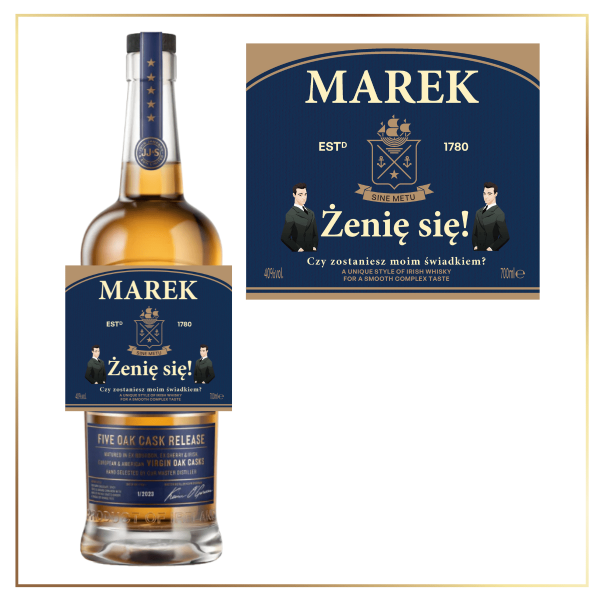 ŚWIADEK WHISKEY JAMESON SPS - WHISKY NA PREZENT DLA ŚWIADKA