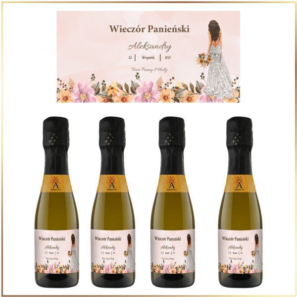 TEAM PANNY MŁODEJ MINI PROSECCO AMANTI - PREZENT NA WIECZÓR PANIEŃSKI