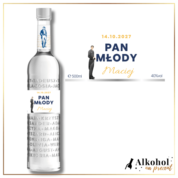 PAN MŁODY WÓDKA PAN TADEUSZ - PREZENT DLA PANA MŁODEGO