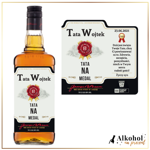 TATA NA MEDAL JIM BEAM WHITE