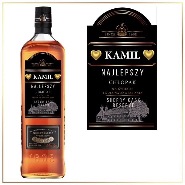 DZIEŃ CHŁOPAKA BUSHMILLS BLACK BUSH - PREZENT NA DZIEŃ CHŁOPAKA