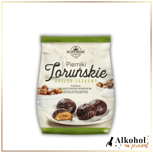 PIERNIKI W CZEKOLADZIE Z NADZIENIEM O SMAKU ORZECHA LASKOWEGO 150G