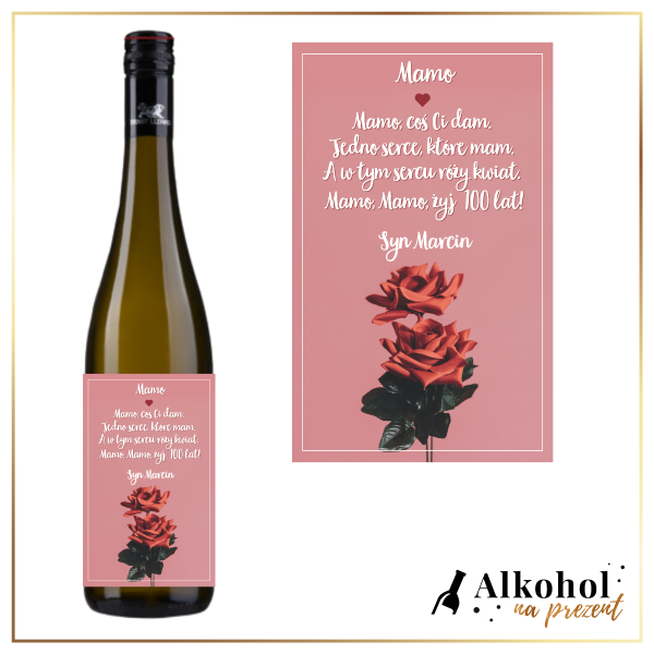 MAMO COŚ CI DAM WINO ERNST LUDWIG RIESLING - PREZENT DLA MAMY