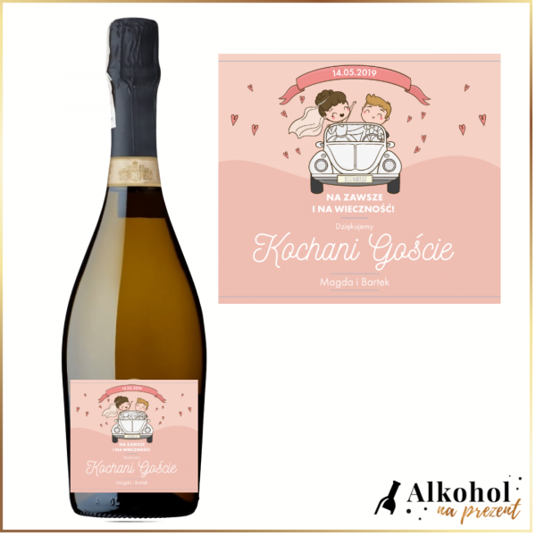 JUST MARRIED PROSECCO VILLA CAMELIE