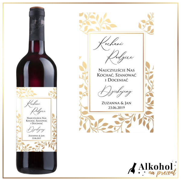PODZIĘKOWANIA WINO CZERWONE