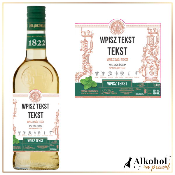 NA KAŻDĄ OKAZJĘ WÓDKA ŻOŁĄDKOWA GORZKA Z MIĘTĄ - PREZENT DLA KAŻDEGO