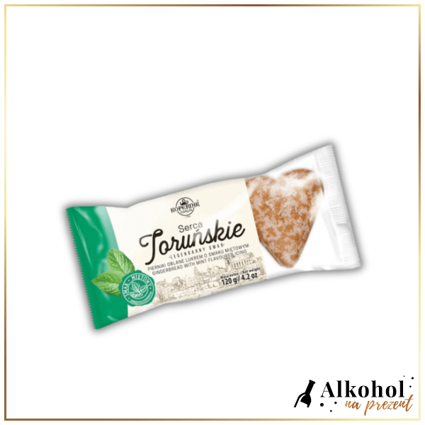 SERCA TORUŃSKIE OBLANE LUKREM O SMAKU MIĘTOWYM 120G