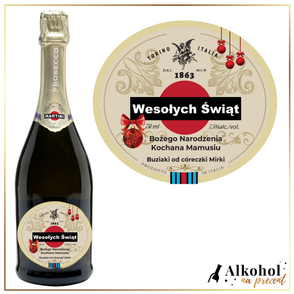 ŚWIĄTECZNE MARTINI PROSECCO - PREZENT NA BOŻE NARODZENIE