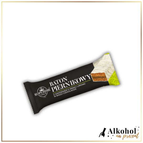 BATON PIERNIKOWY Z NADZIENIEM O SMAKU LIMONKI W BIAŁEJ CZEKOLADZIE 47G