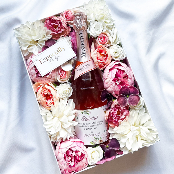 BABCIU MIONETTO ROSE FLOWER BOX -PREZENT DLA BABCI