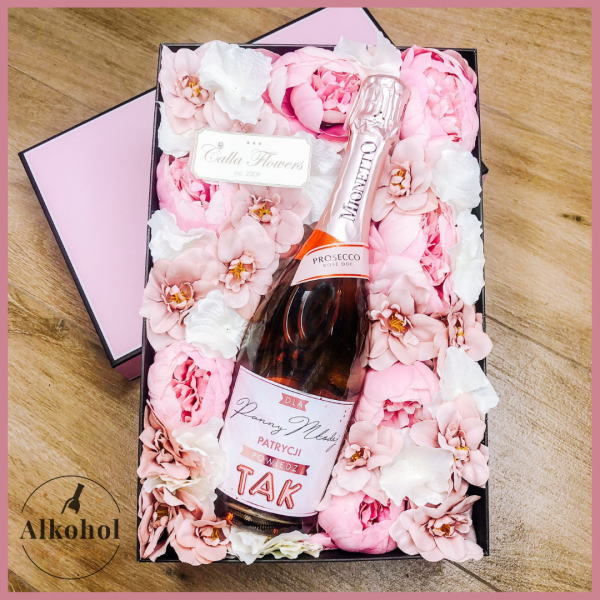 POWIEDZ TAK! MIONETTO ROSÉ FLOWER BOX BY CALLA