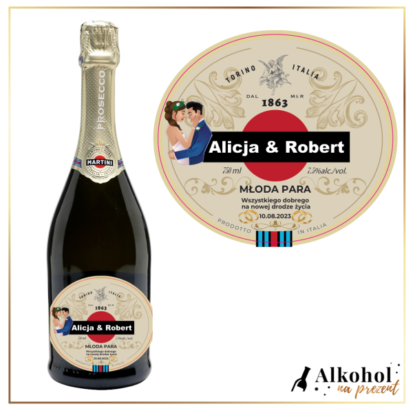 PARA MŁODA MARTINI PROSECCO - PREZENT NA ŚLUB