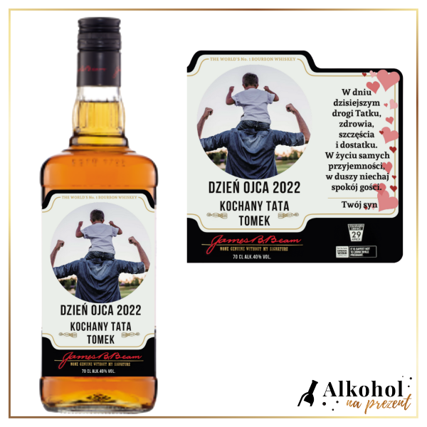 ZE ZDJĘCIEM DZIEŃ OJCA JIM BEAM WHITE - PREZENT NA DZIEŃ OJCA