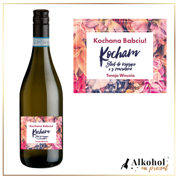 KWIATOWA BABCIA PROSECCO BORSARI FRIZZANTE - POMYSŁ NA UPOMINEK DLA BABCI